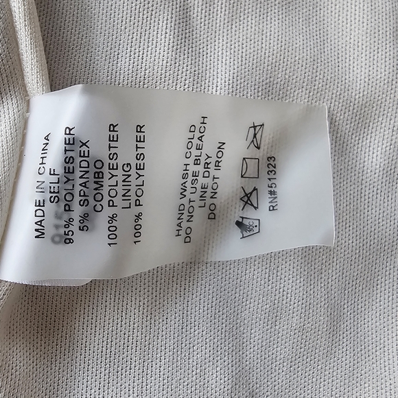 Sequin Embellished Cream Top - Picture 5 of 6